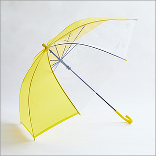 安全カバー付き手開き式子供傘